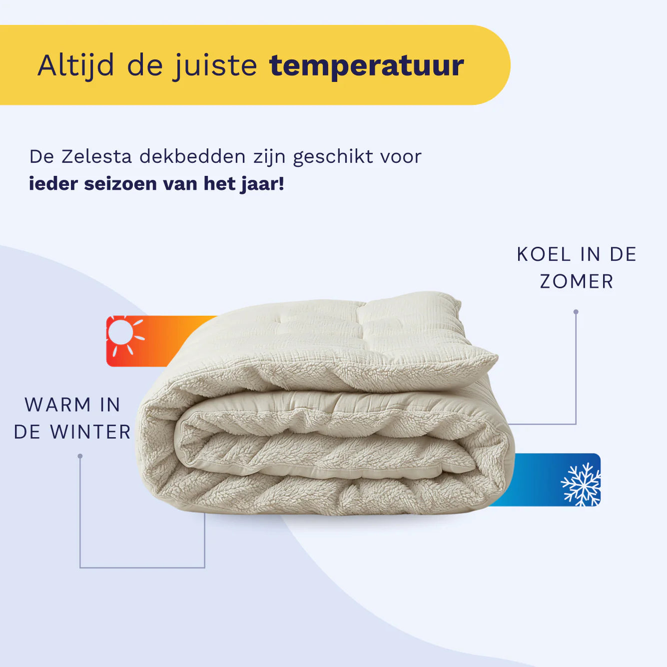 Couette en mousseline de coton spéciale Zelesta Teddy - Beige