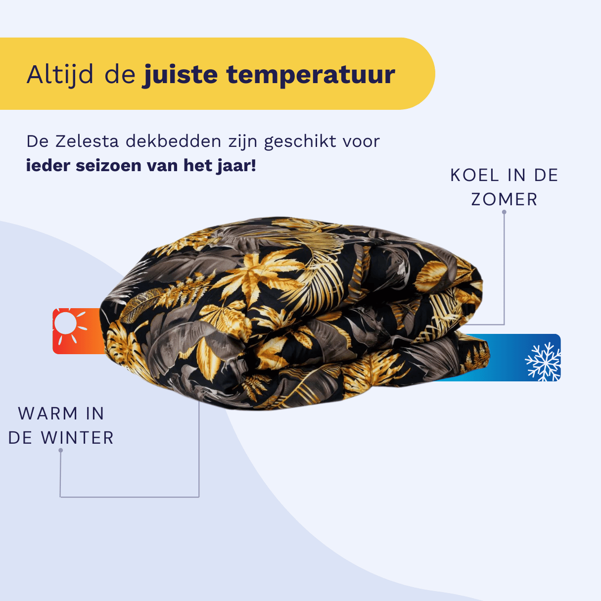 Zelesta Comfort Design Duvet - Golden Leaves image
