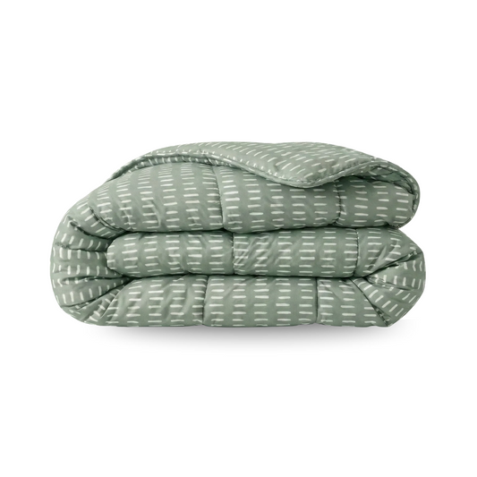 Couette d'été Zelesta Comfort Design - Points olive