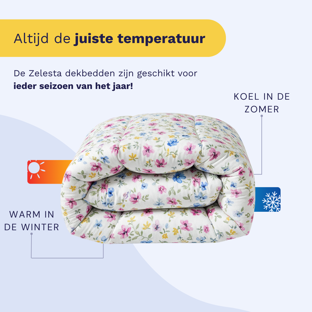 Couette Zelesta Comfort Design - Floraison de printemps