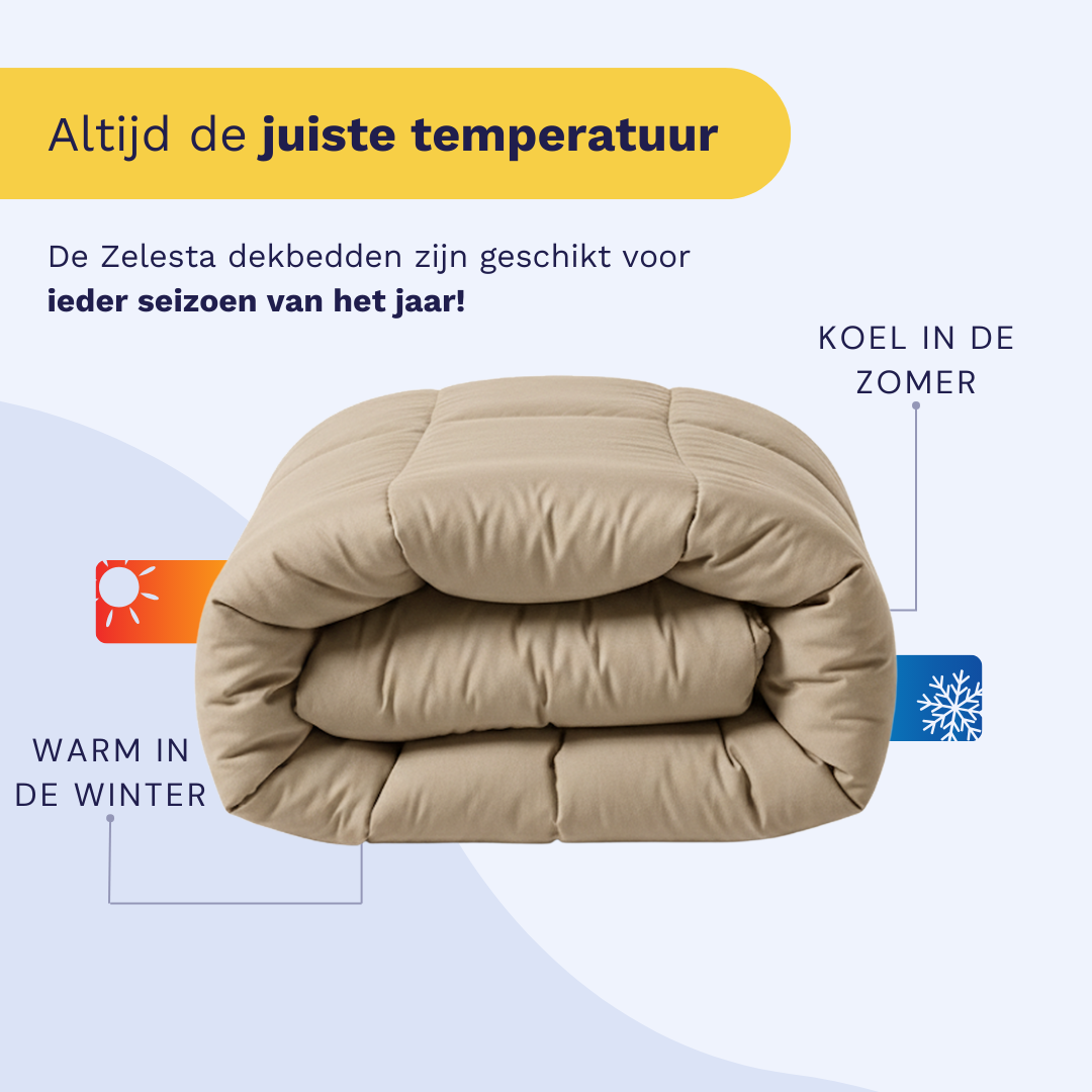 Couette Zelesta Pure Uni Cotton - Taupe Blush
