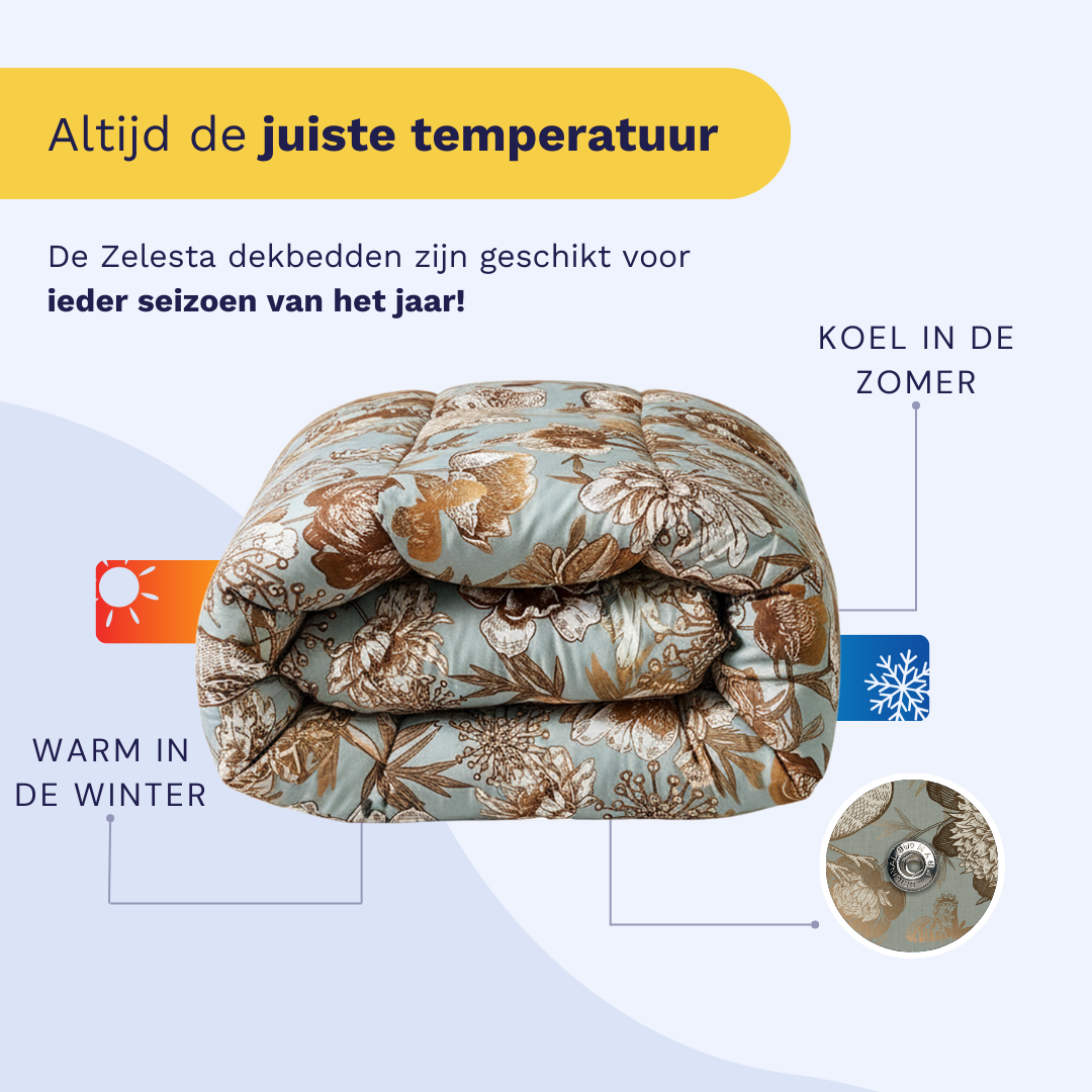 Zelesta Comfort Design 4-Season Duvet - Botanic Chic image