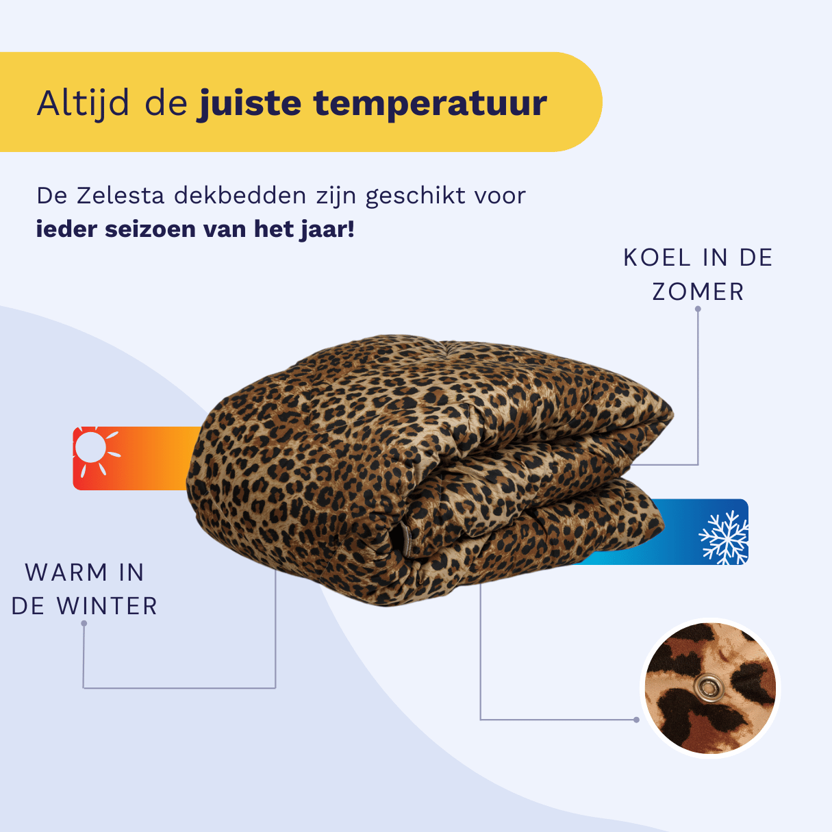 Zelesta Comfort Design 4-Season Duvet - Jaguar Skin image