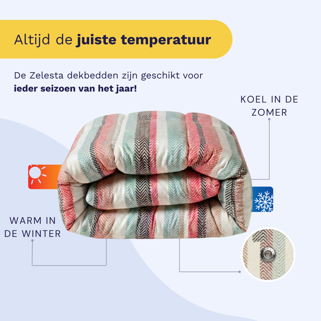 Zelesta Comfort Design 4-Season Duvet - Vintage Vibe image