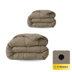 Couette Zelesta Comfort Uni 4 saisons - Taupe naturel