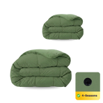 Couette Zelesta Comfort Uni 4 Saisons - Vert Intemporel