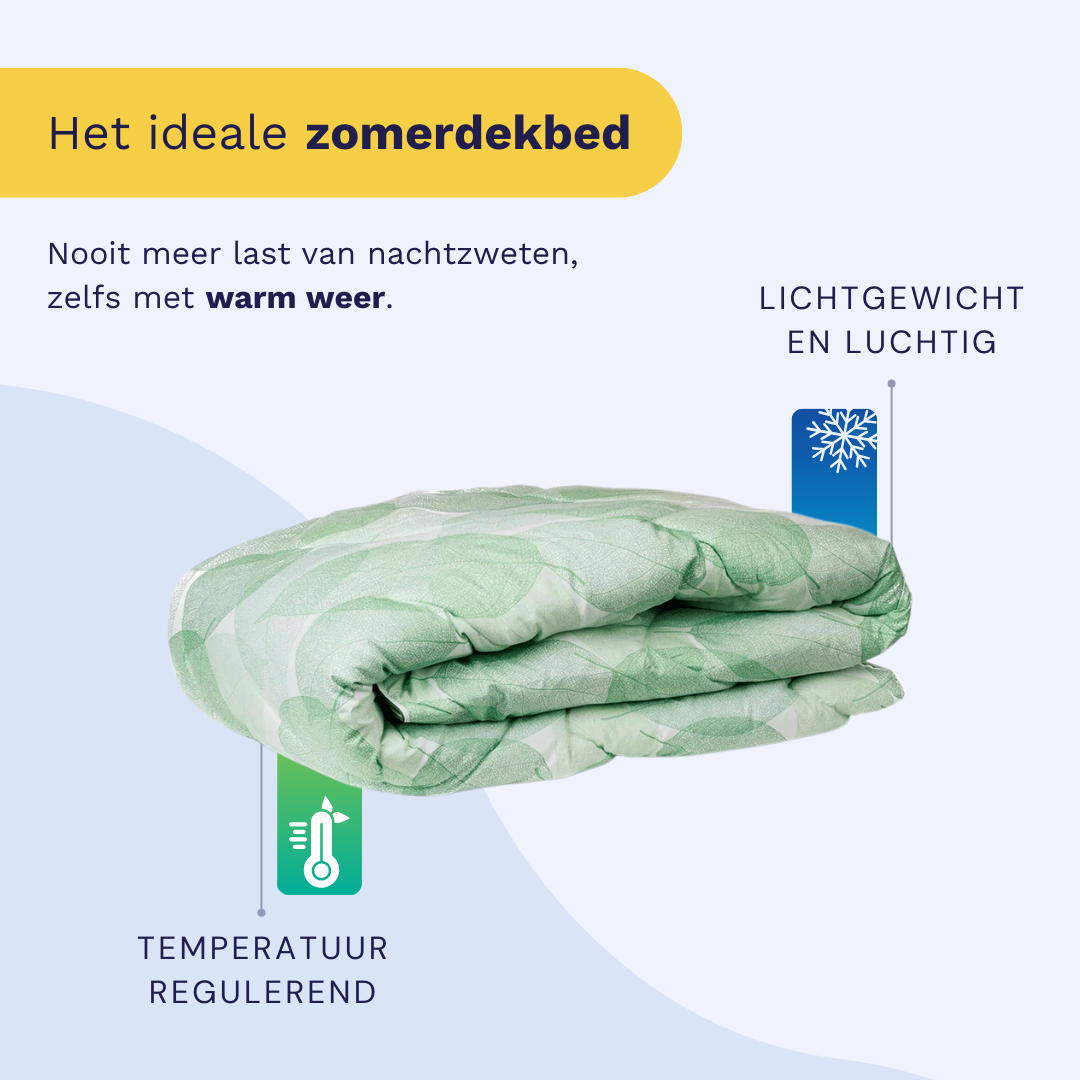 Couette d'été Zelesta Comfort Design - Feuille Fraîche
