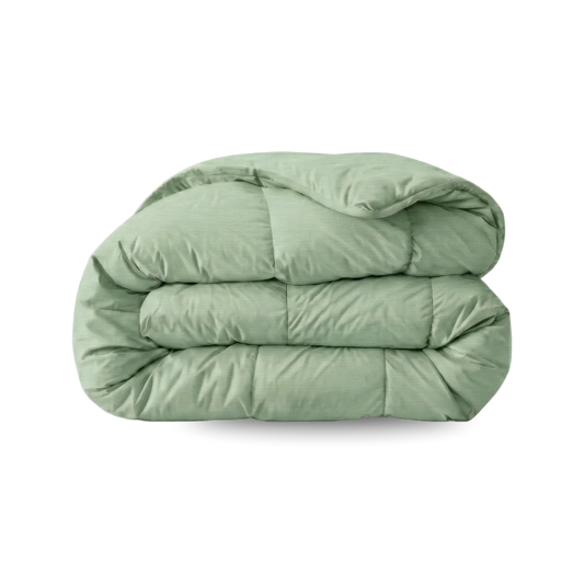 Couette Zelesta Pure Uni Cotton - Vert Naturel