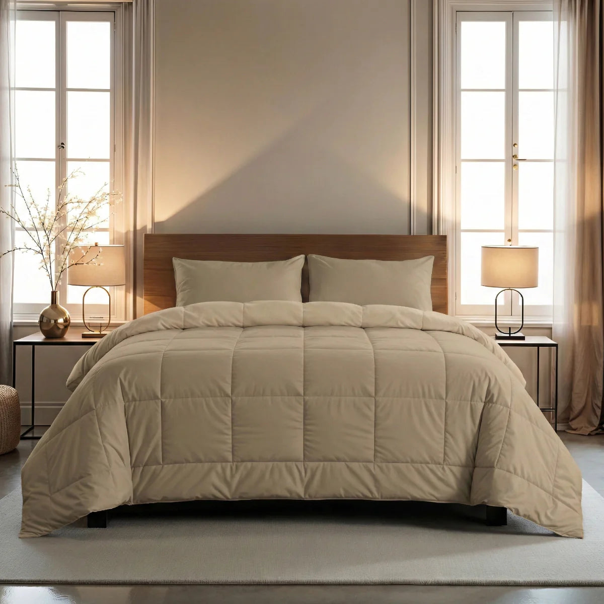 Couette Zelesta Pure Uni Cotton - Taupe Blush