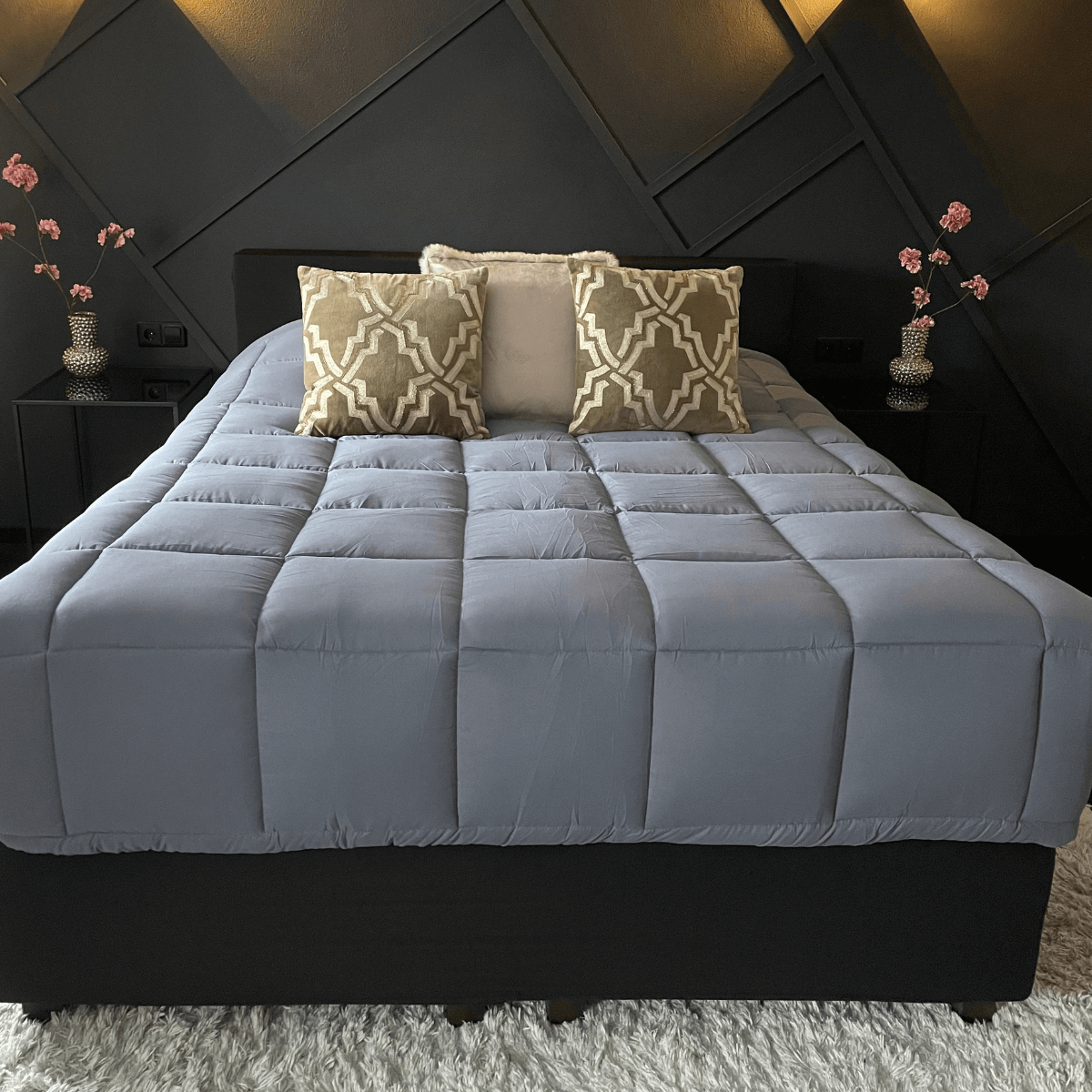 Zelesta Everyday Duo Couette - Gris Foncé & Gris Argenté