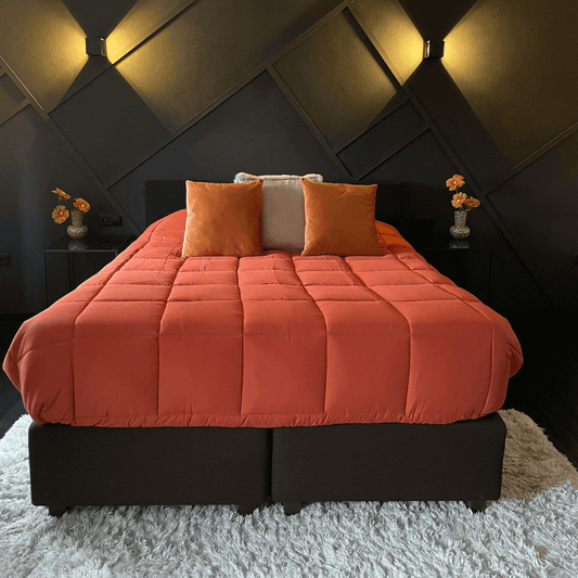 Zelesta Everyday Duo Couette - Gris Clair & Gingembre