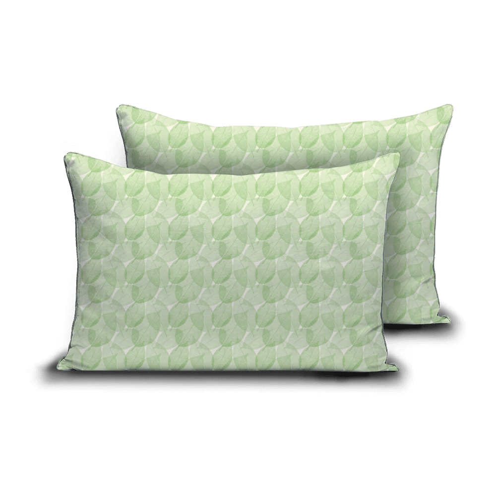 Zelesta Comfort Design Taie d'Oreiller Set de 2 - Fresh Leaf