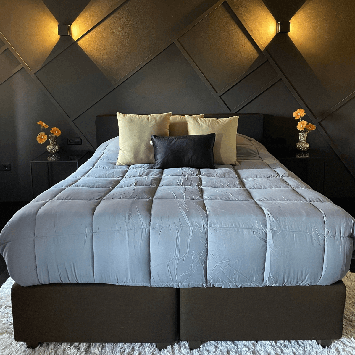 Zelesta Everyday Duo Couette - Anthracite & Rouge