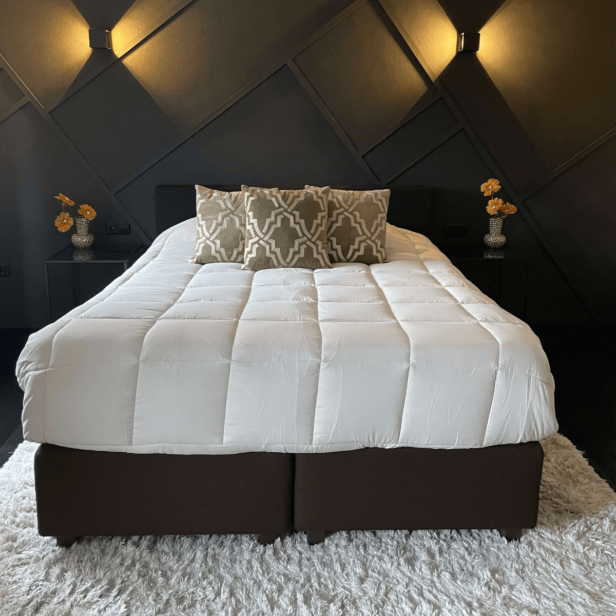 Zelesta Everyday Duo Couette d'été - Gris clair et Vert mer