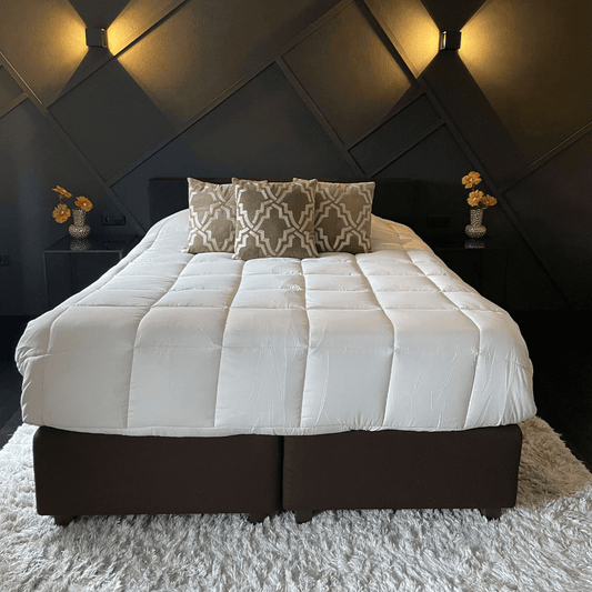 Zelesta Everyday Duo Couette - Gris Clair & Vert Mer