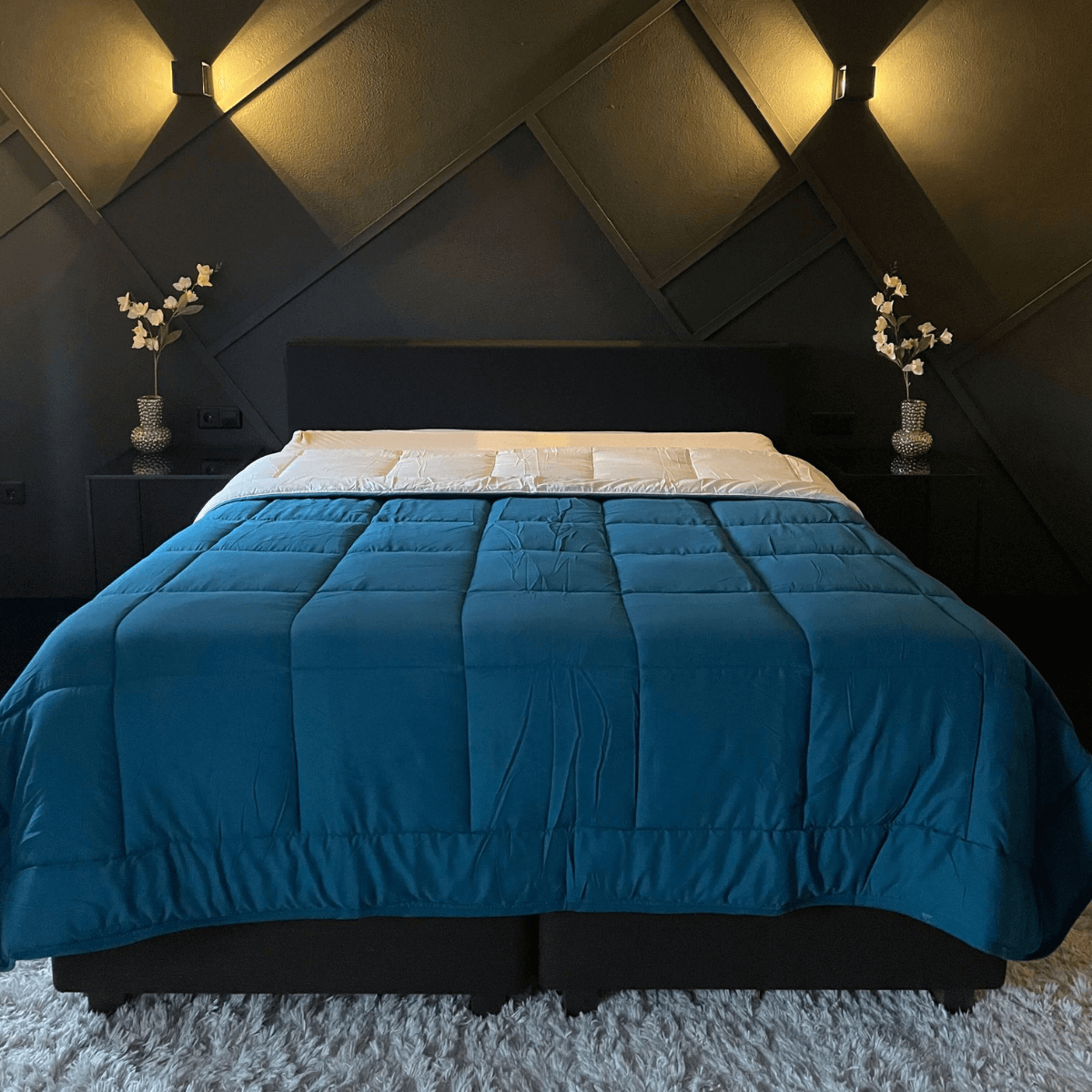 Zelesta Everyday Duo Couette - Turquoise & Beige
