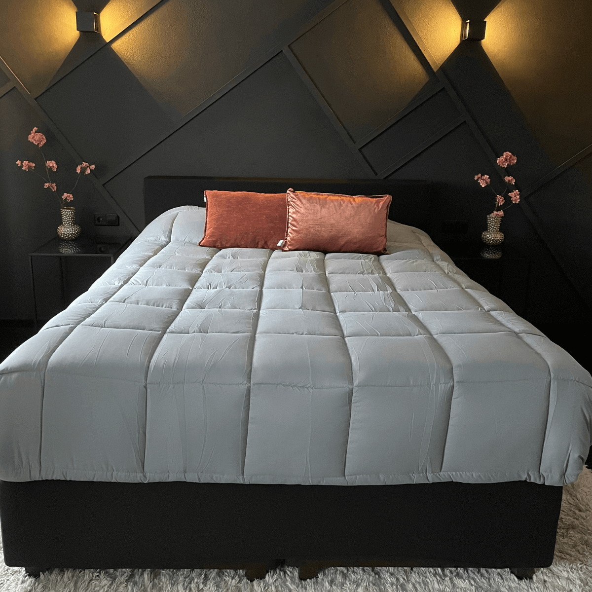 Zelesta Everyday Duo Couette d'été - Gris foncé et Gris argenté