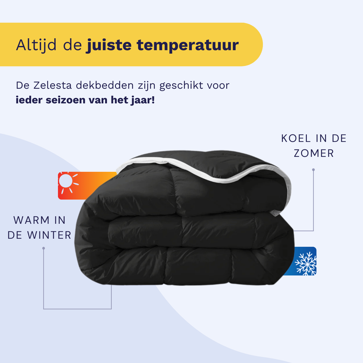 Zelesta Everyday Uni Couette - Noir
