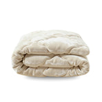 Couette uni en flanelle spéciale Zelesta - Beige
