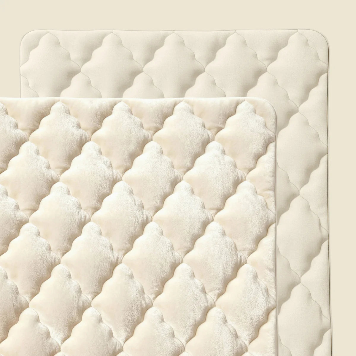 Couette uni en flanelle spéciale Zelesta - Beige