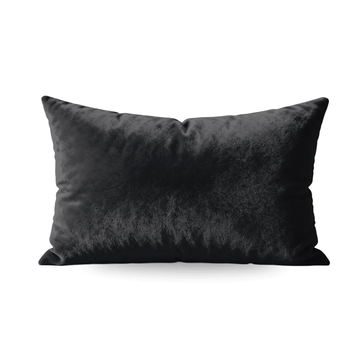 Ensemble de 2 taies d'oreiller unies en flanelle spéciale Zelesta - Noir