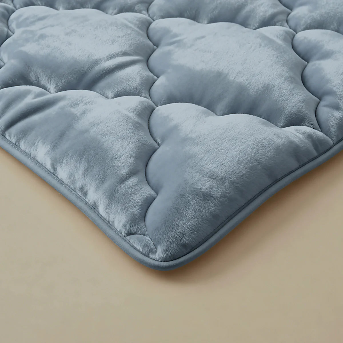Couette uni en flanelle spéciale Zelesta - Bleu