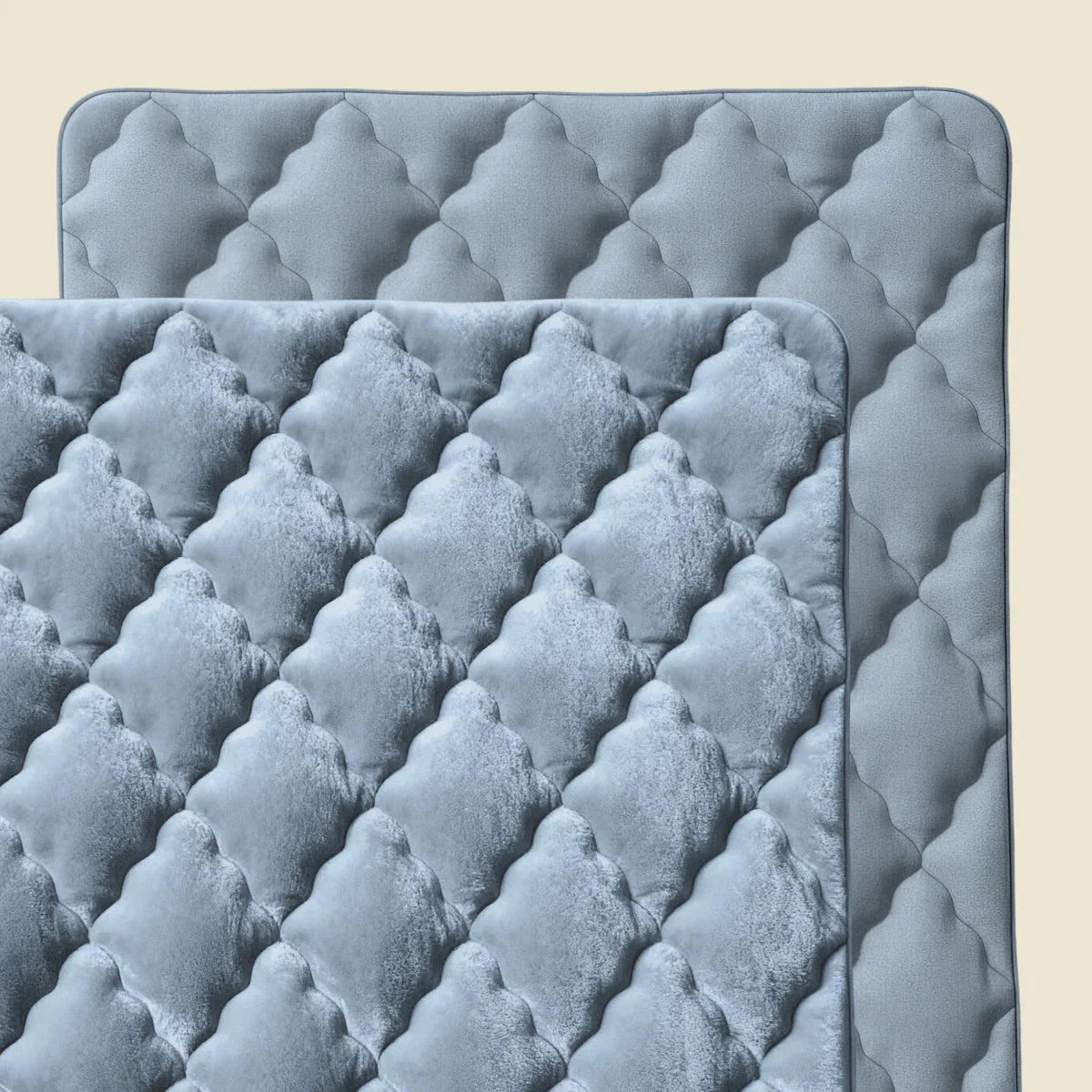 Couette uni en flanelle spéciale Zelesta - Bleu