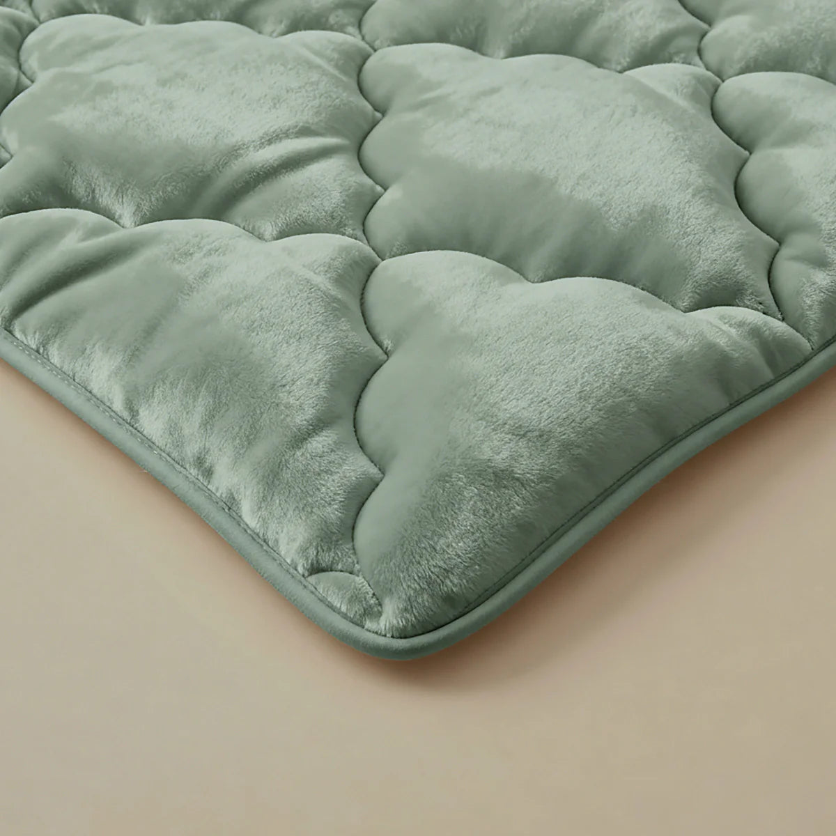 Couette uni en flanelle spéciale Zelesta - Vert