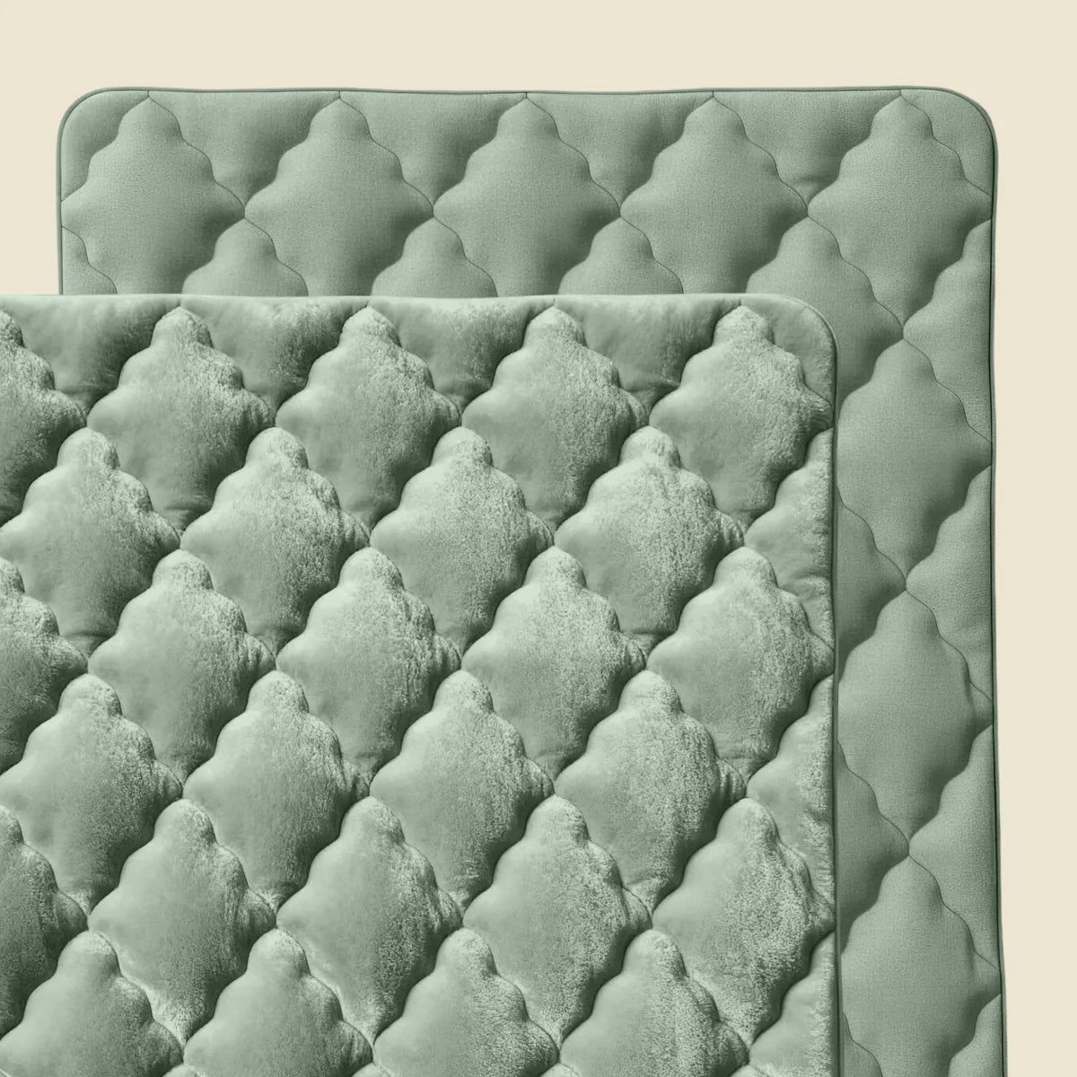 Couette uni en flanelle spéciale Zelesta - Vert