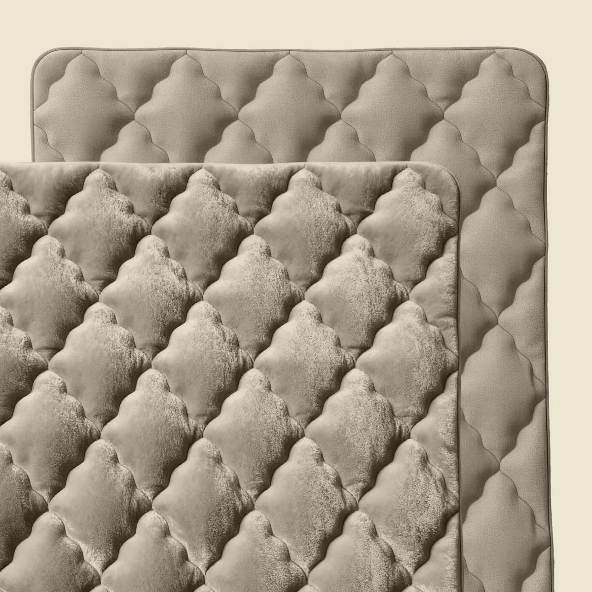 Couette uni en flanelle spéciale Zelesta - Taupe