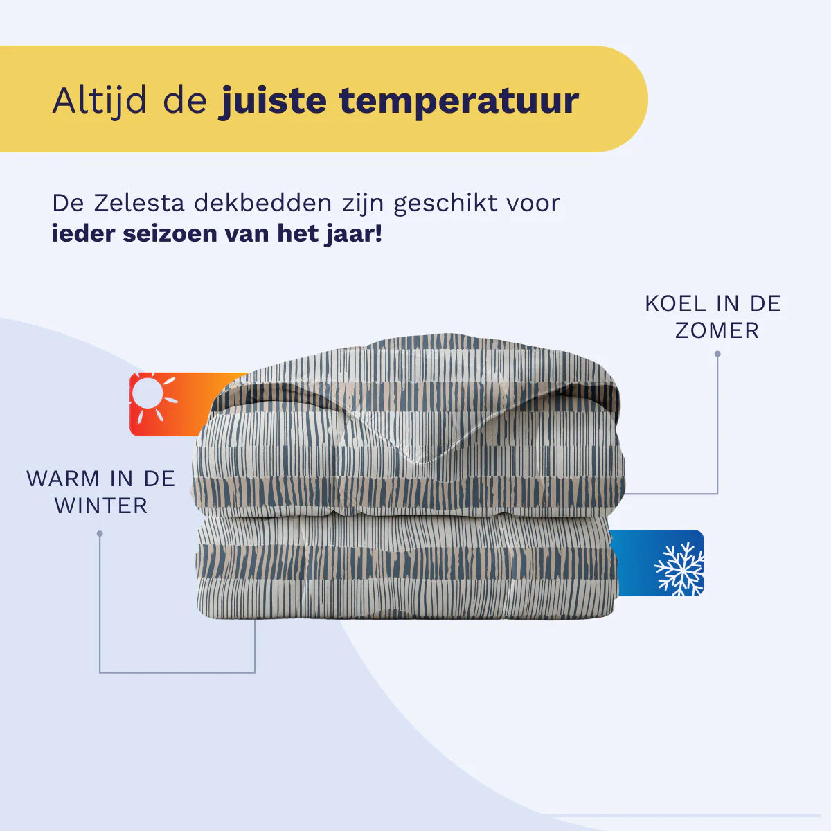 Couette en coton design Pure Zelesta - Damier