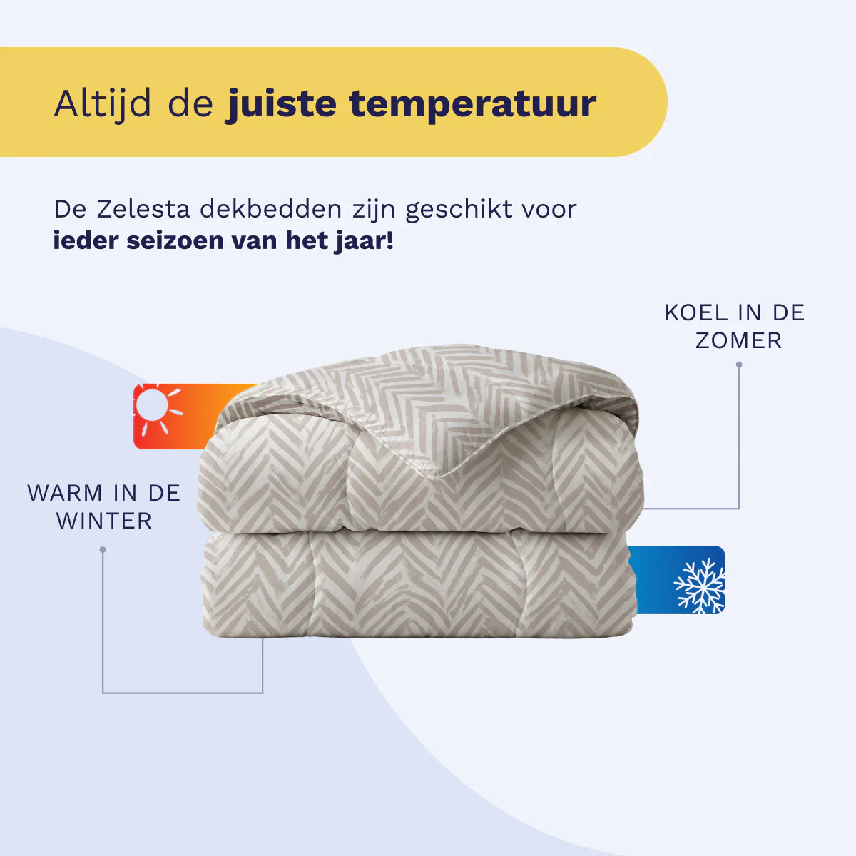 Couette en coton Zelesta Pure Design - Crème ethnique