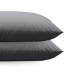 Ensemble de 2 taies d'oreiller Zelesta Comfort Uni Diamond - Anthracite
