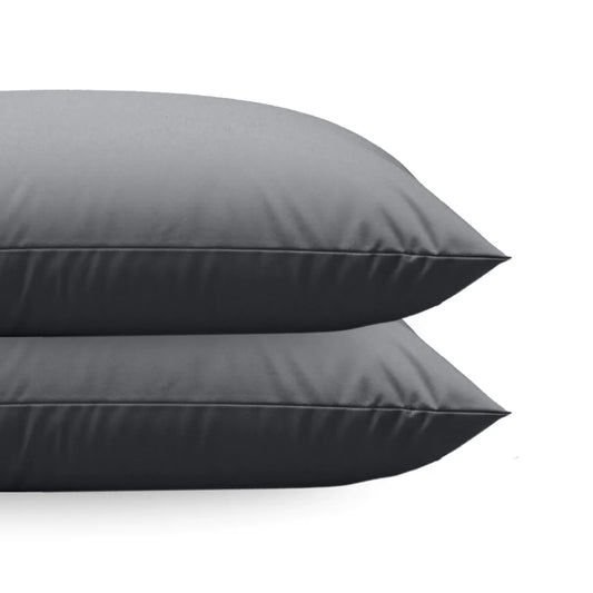 Ensemble de 2 taies d'oreiller Zelesta Comfort Uni Diamond - Anthracite