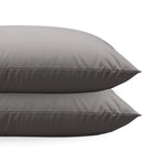 Ensemble de 2 taies d'oreiller Zelesta Comfort Uni Diamond - Marron-Gris