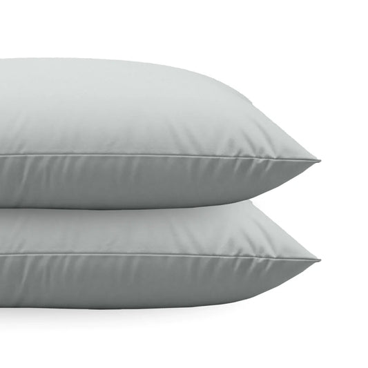 Ensemble de 2 taies d'oreiller Zelesta Comfort Uni Diamond - Gris-Bleu