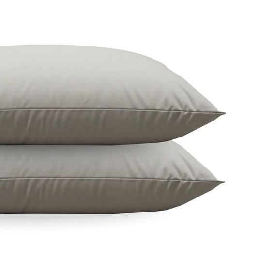 Ensemble de 2 taies d'oreiller Zelesta Comfort Uni Diamond - Beige Sable