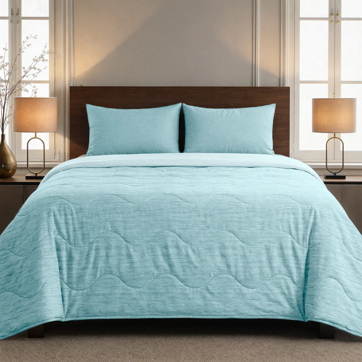 Couette d'été Zelesta Special Cooling Blend - Menthe fraîche verte