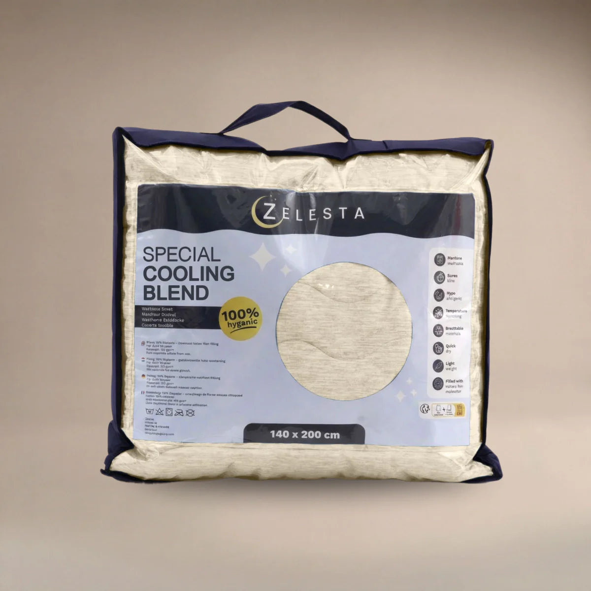 Couette d'été Zelesta Special Cooling Blend - Sable Ivoire