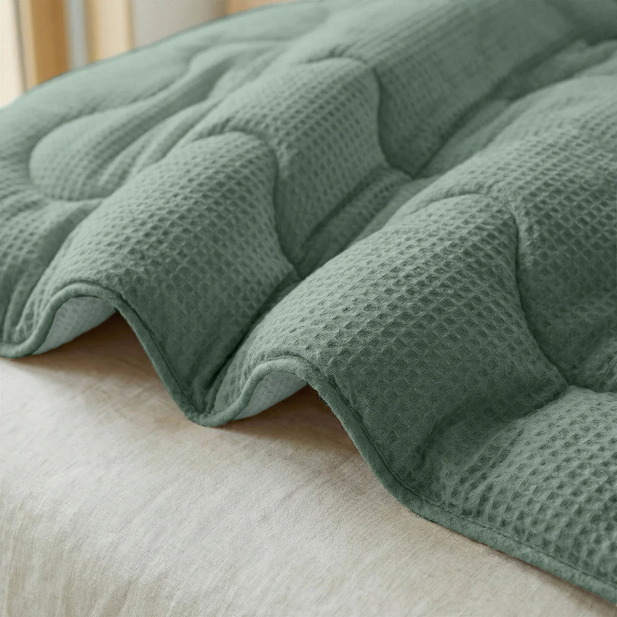 Couette d'été apaisante Zelesta Special Cooling - Vert sauge