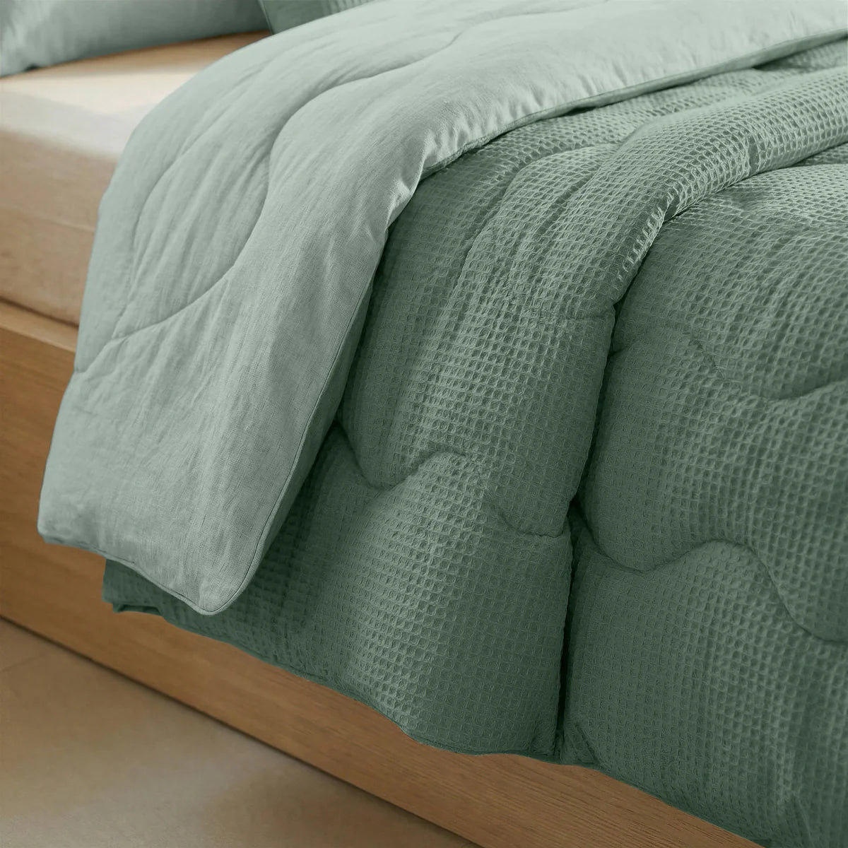 Couette d'été apaisante Zelesta Special Cooling - Vert sauge