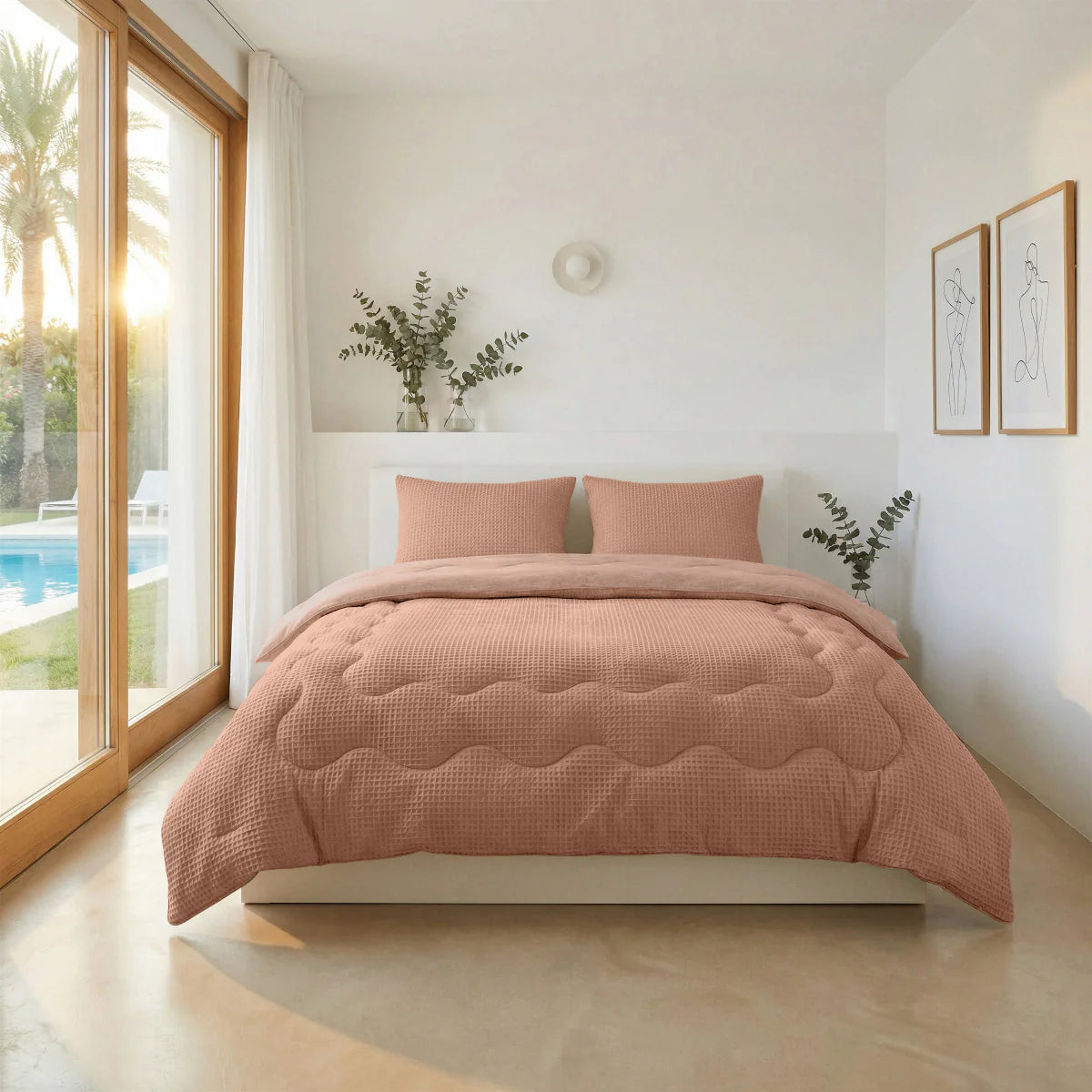 Couette d'été apaisante spéciale Zelesta Cooling - Rose Terracotta