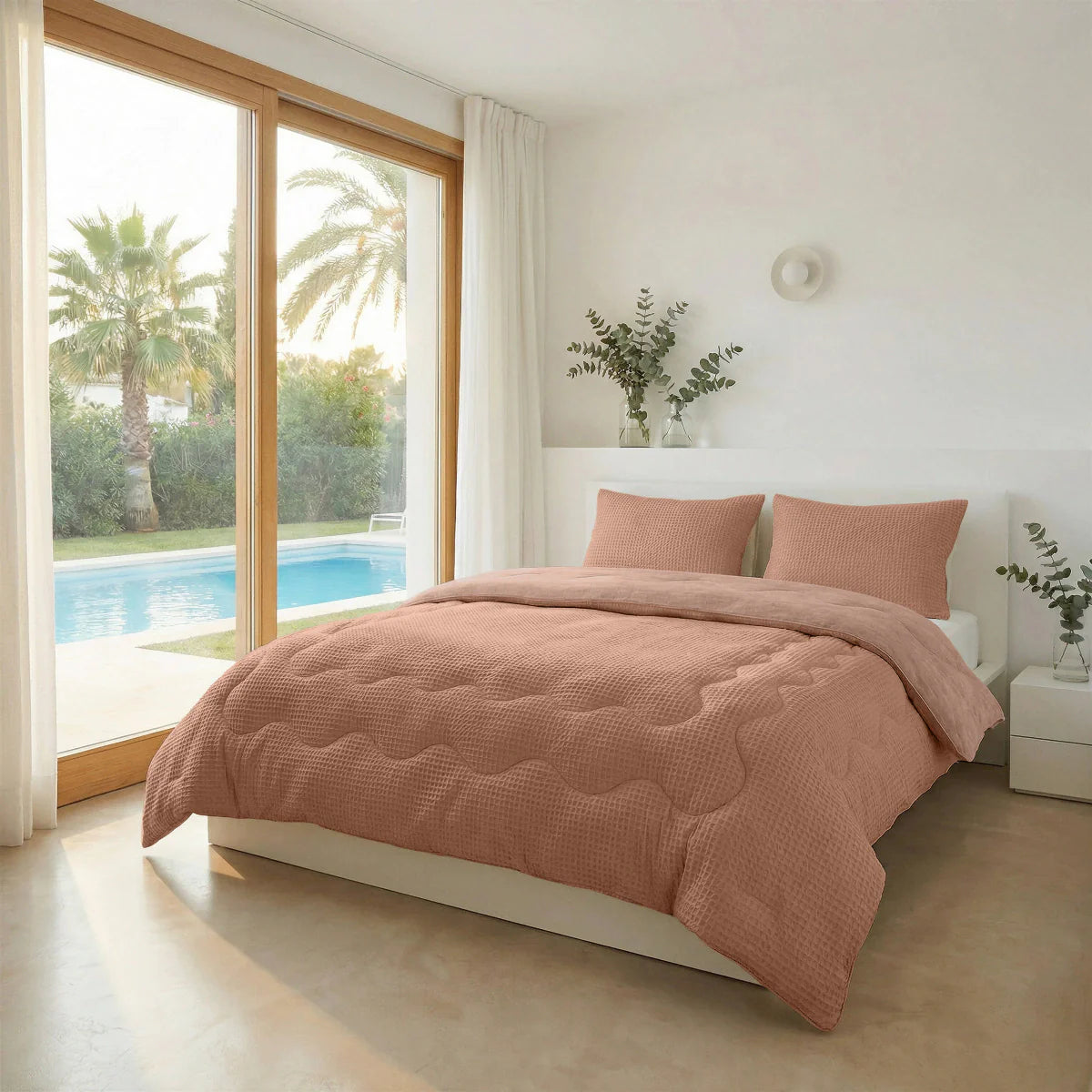 Couette d'été apaisante spéciale Zelesta Cooling - Rose Terracotta