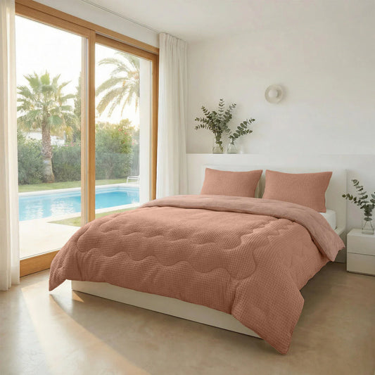Couette d'été apaisante spéciale Zelesta Cooling - Rose Terracotta