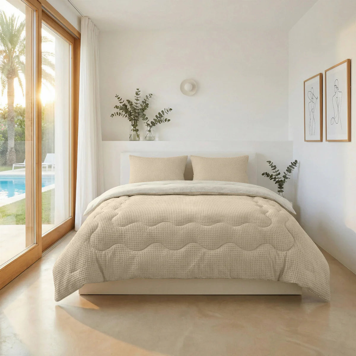Couette d'été apaisante Zelesta Special Cooling - Sable