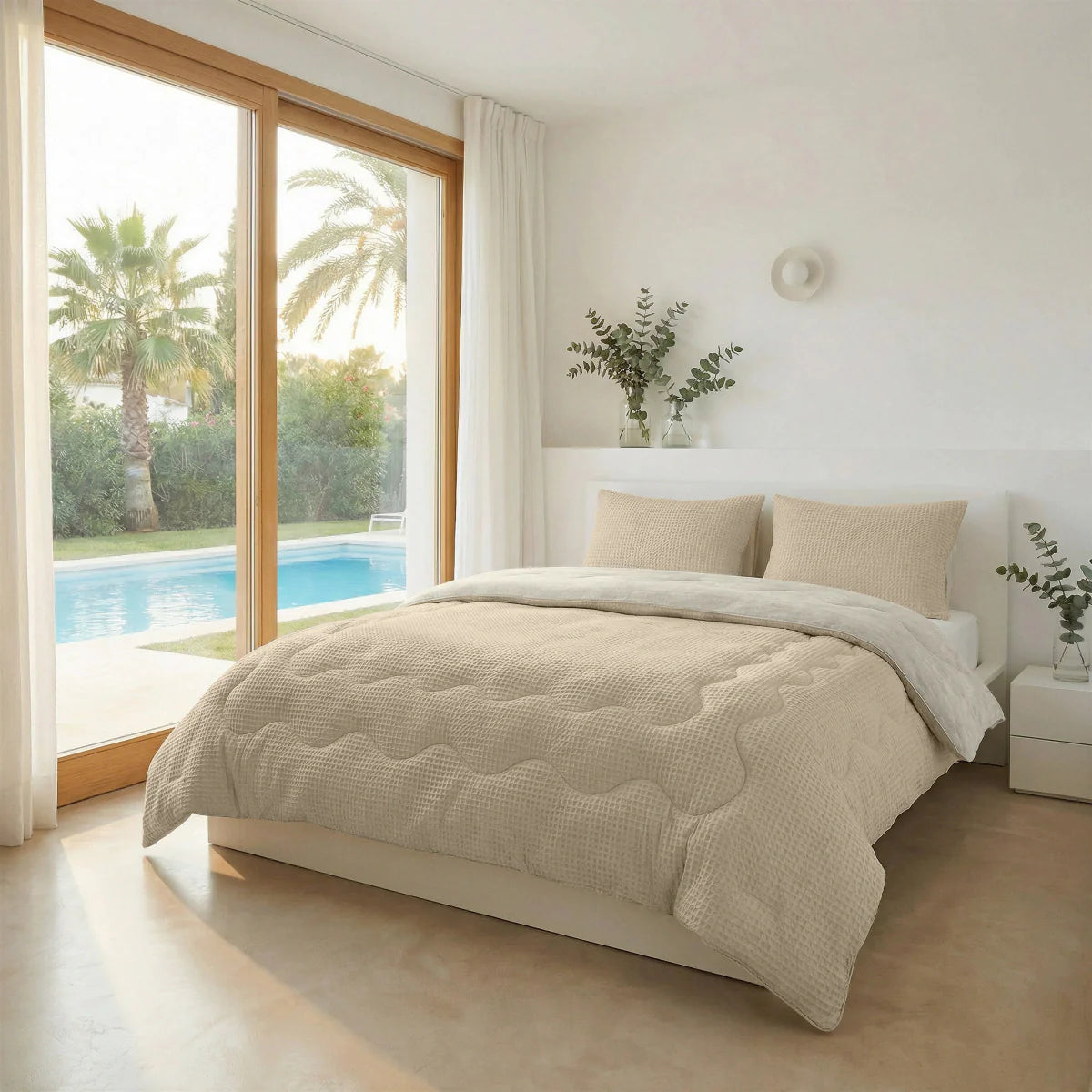 Couette d'été apaisante Zelesta Special Cooling - Sable