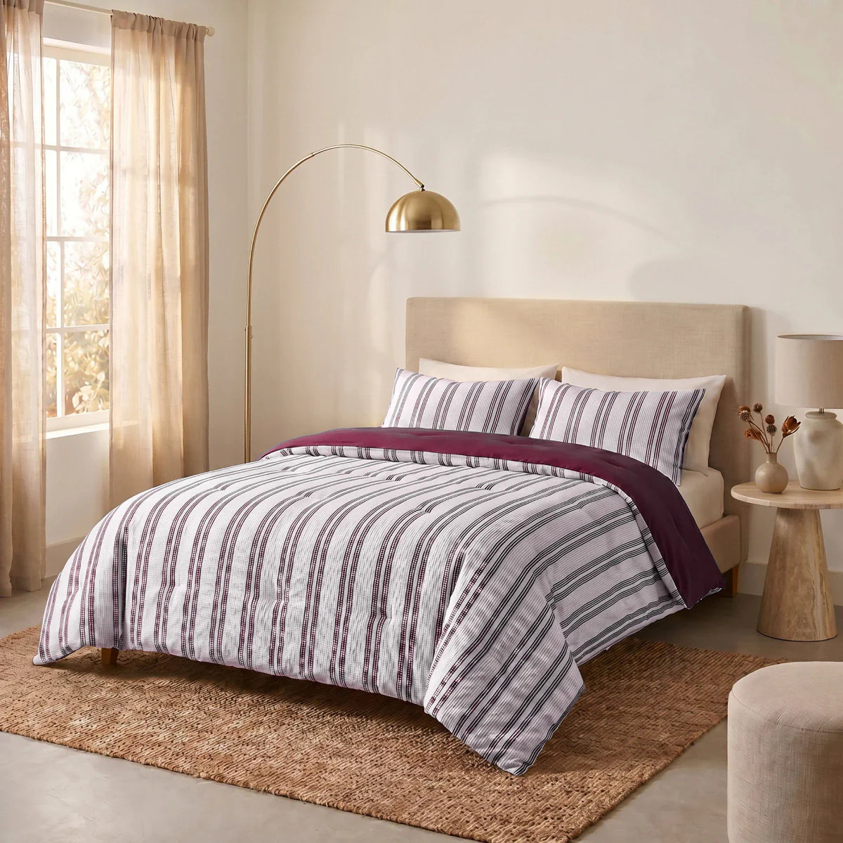 Couette d'été spéciale Hampton Zelesta - Bordeaux
