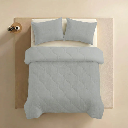 Zelesta Special Seersucker Pillowcase Set Of 2 - Soft Ice Blue