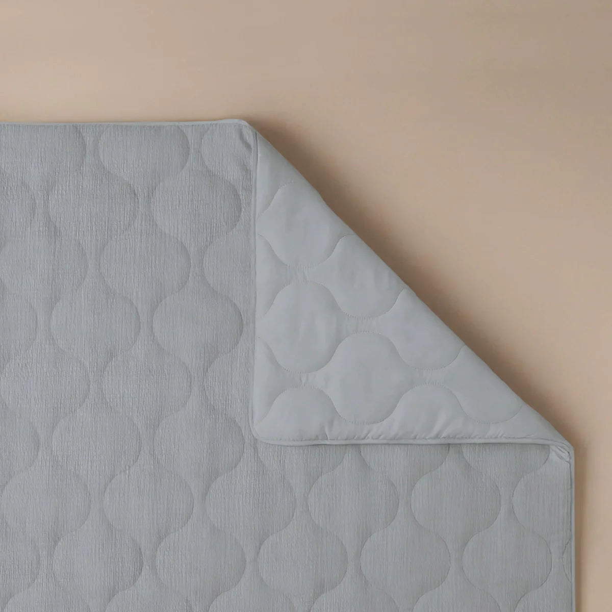 Couette d'été spéciale Zelesta en seersucker - Bleu nacré