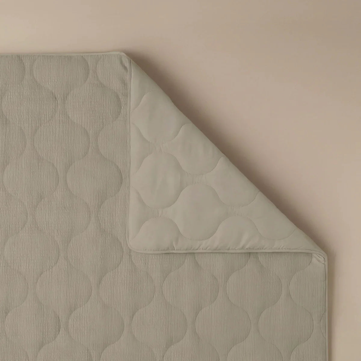 Couette d'été spéciale Zelesta en seersucker - Beige lait d'amande